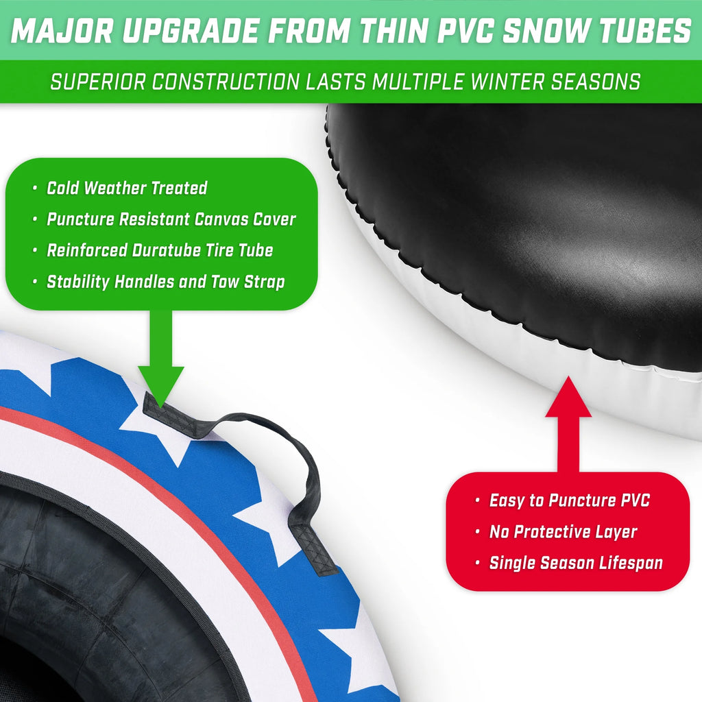 44" Heavy Duty Winter Snow Tube with Canvas Cover X123