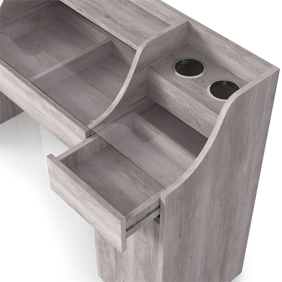 Wood Multi-Storage Vanity Table Y79571