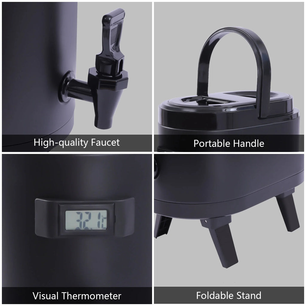 8L Insulated Beverage Dispenser with Temp Show T99877