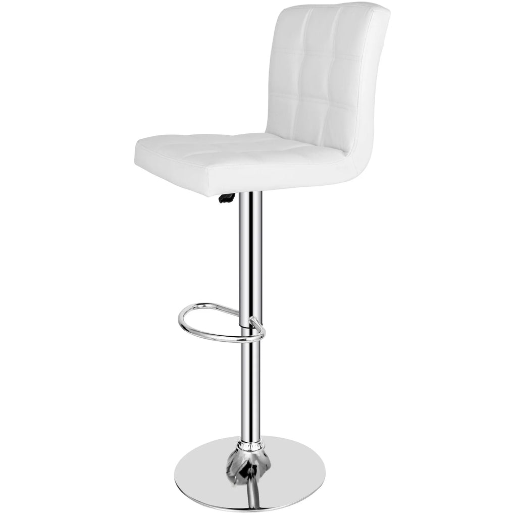 Set of Two Height Adjustable Armless Swivel Bar Stools Y802236