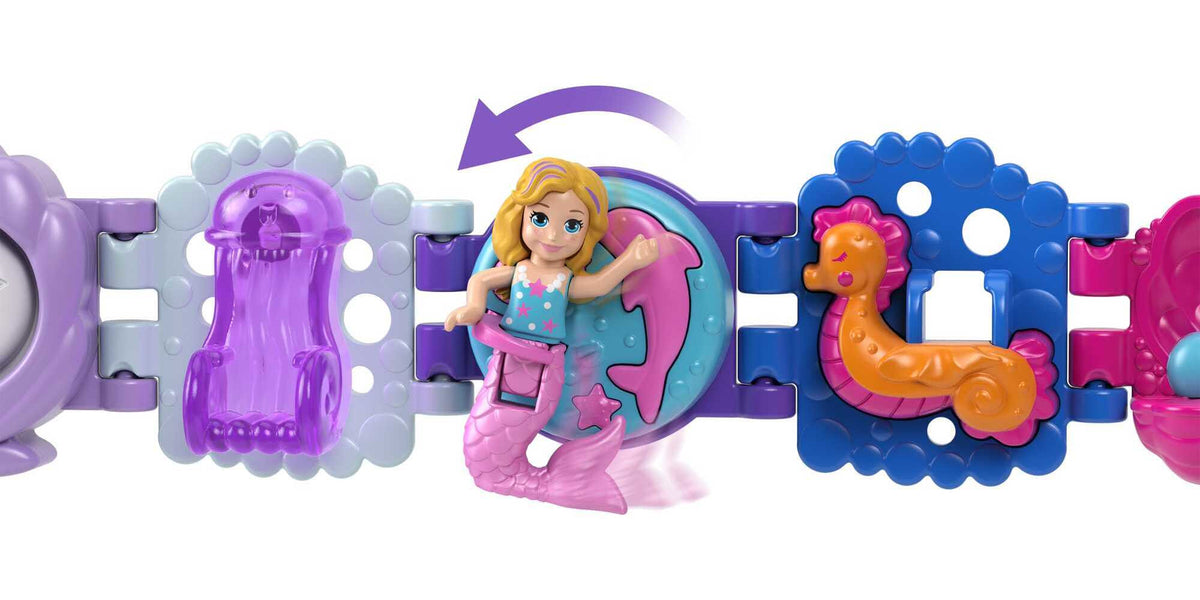 Bracelet Treasures Wearables with Snap-Together Sections and Micro Doll S9464