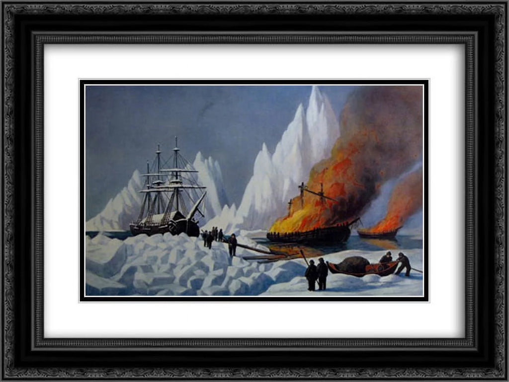 Black Ornate Framed Art Print W50651