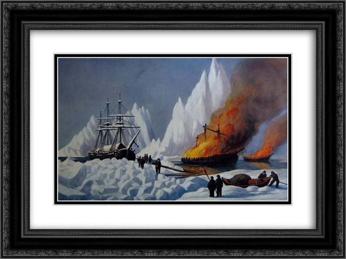 Black Ornate Framed Art Print W50651