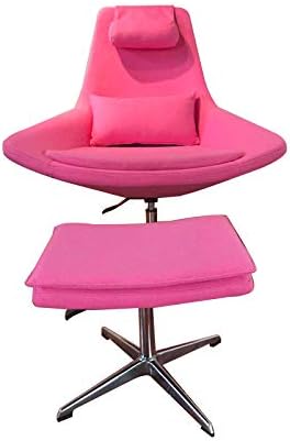 Pink Cashmere Lounge Chair and Ottoman D268