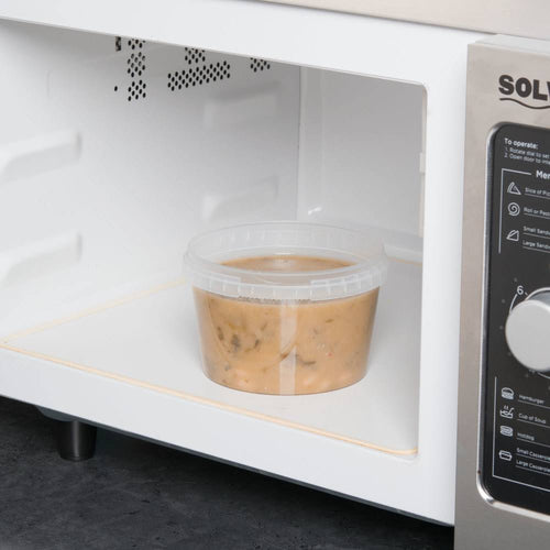 16 oz Clear Tamper Resistant Deli Container - 500/Case Q6689