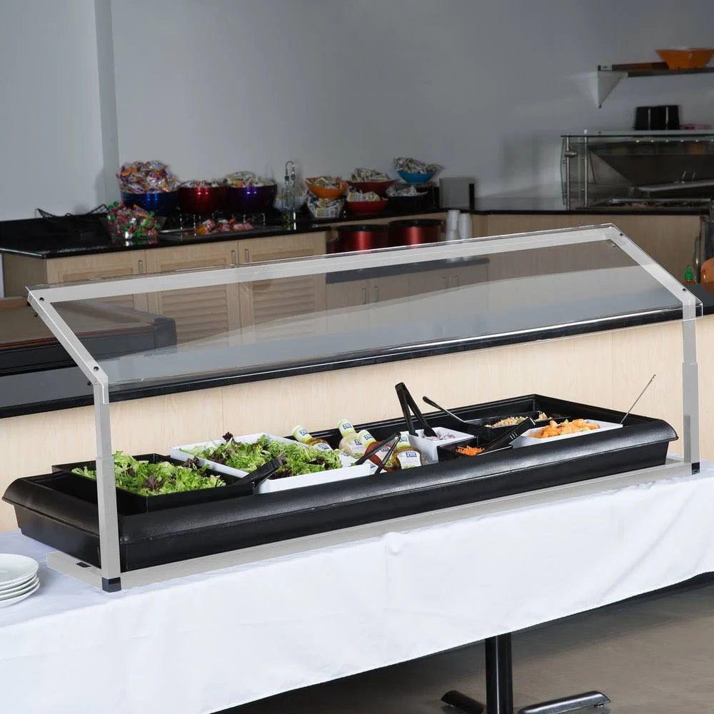 Clear Adjustable Single Sided Sneeze Guard Q214