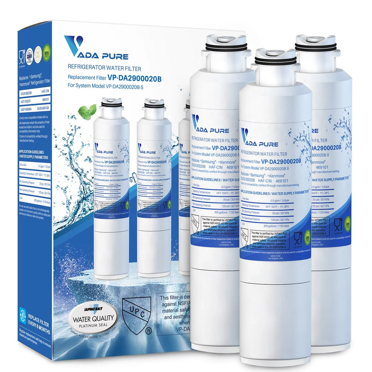 Water Filter Replacement Pack of 3 Z365
