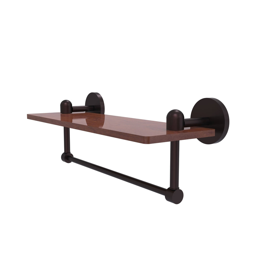 Solid IPE Ironwood Shelf with Integrated Towel Bar Y61926