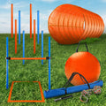 28 Piece Dog Agility Training Equipment with Carrying Case T583