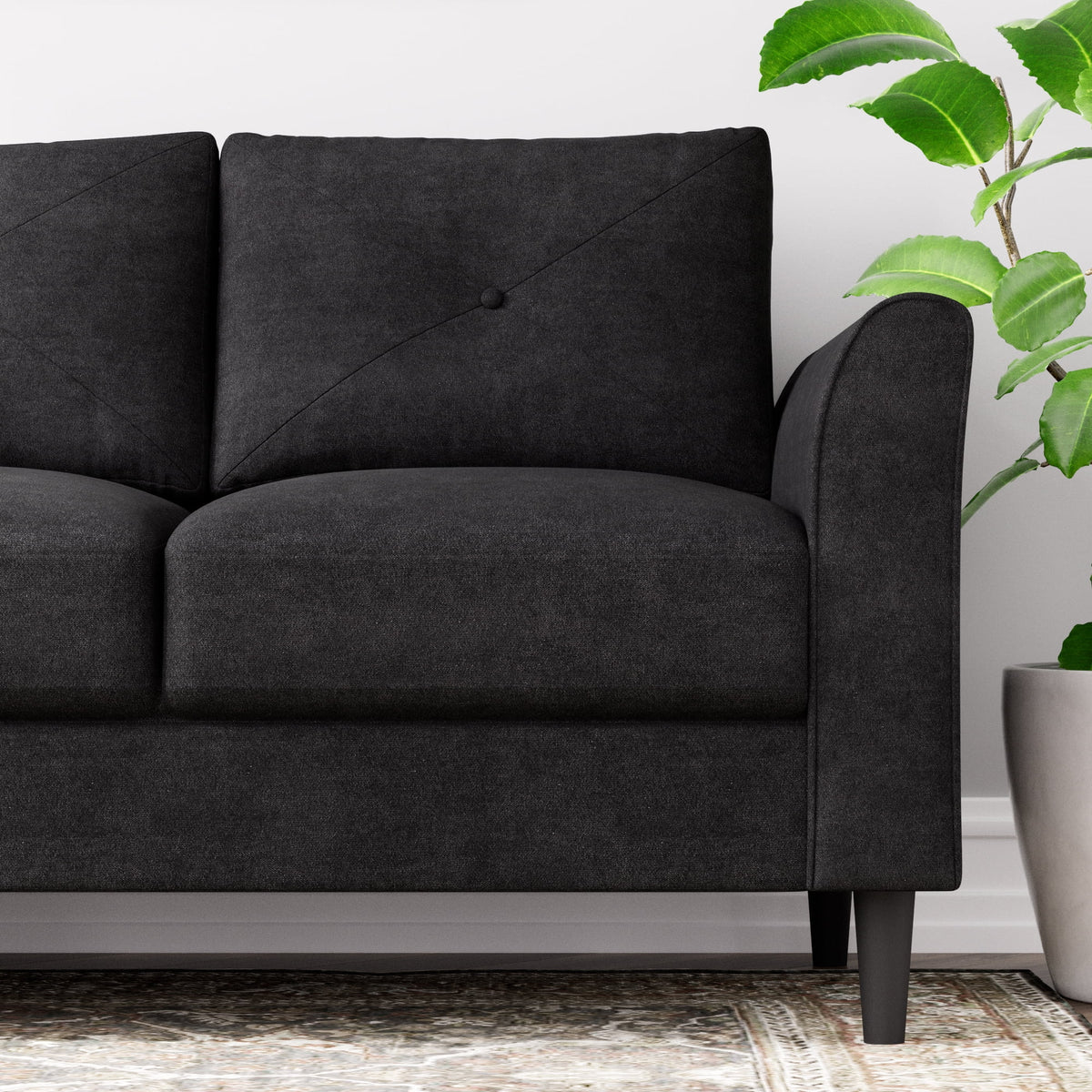 Black Sofa Couch Q424898