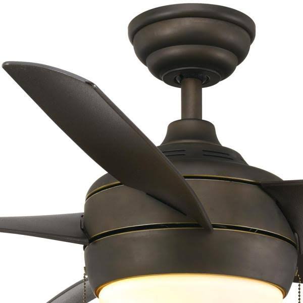 LED Oil-Rubbed Bronze Ceiling Fan with Light Kit and Remote Control W418172
