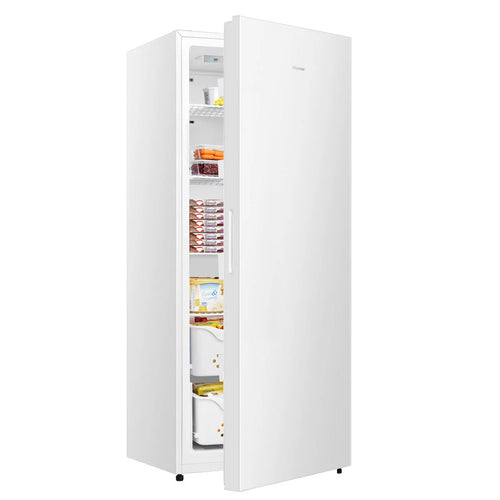 13.5 Cu Ft White Upright Freezer with Reversible Door V522
