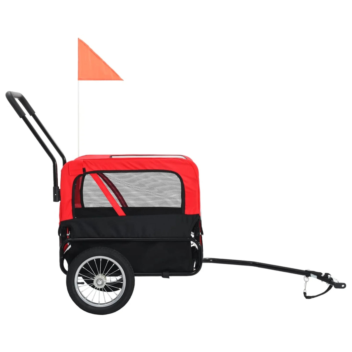 Red and Black Pet Bike Trailer Jogging Stroller D724