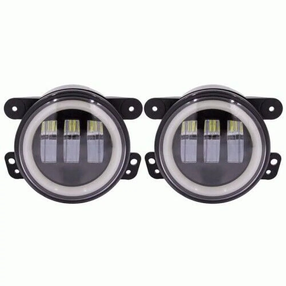 Fog Lights with Black Face and Full Halo 4 Inch Z141889