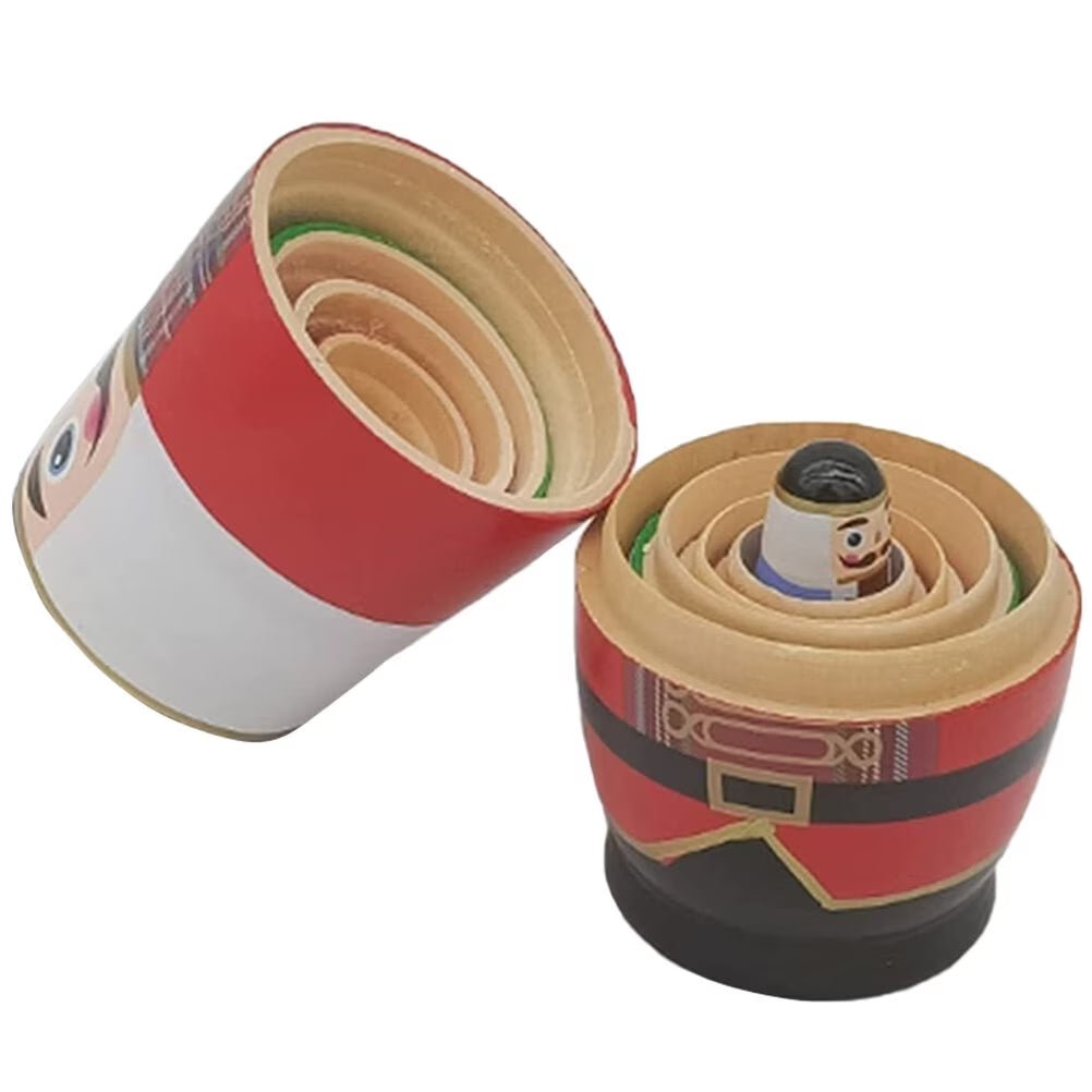 Nutcracker Russian Nesting Toys Wooden Stacking Dolls O899