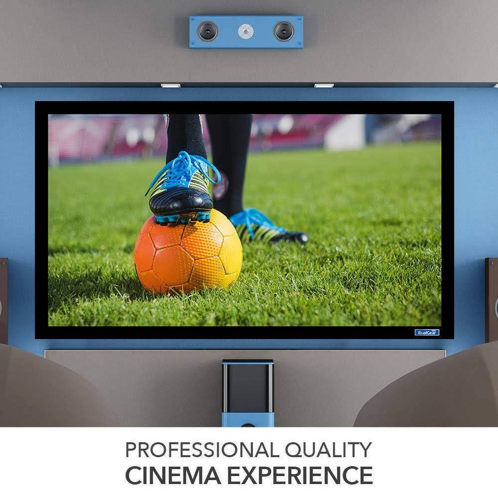 110-inch Fixed Frame Projector Screen 16:9 4K HD 1.0 Gain Acoustic White H420630