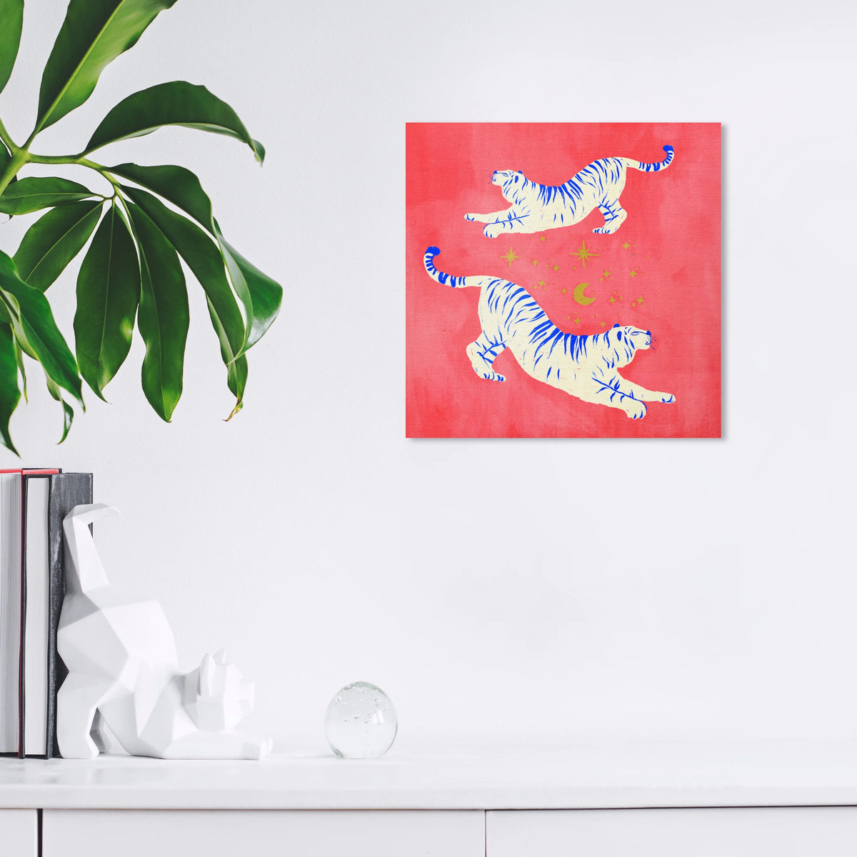 Red 12x12 Canvas Wall Art Print B7807