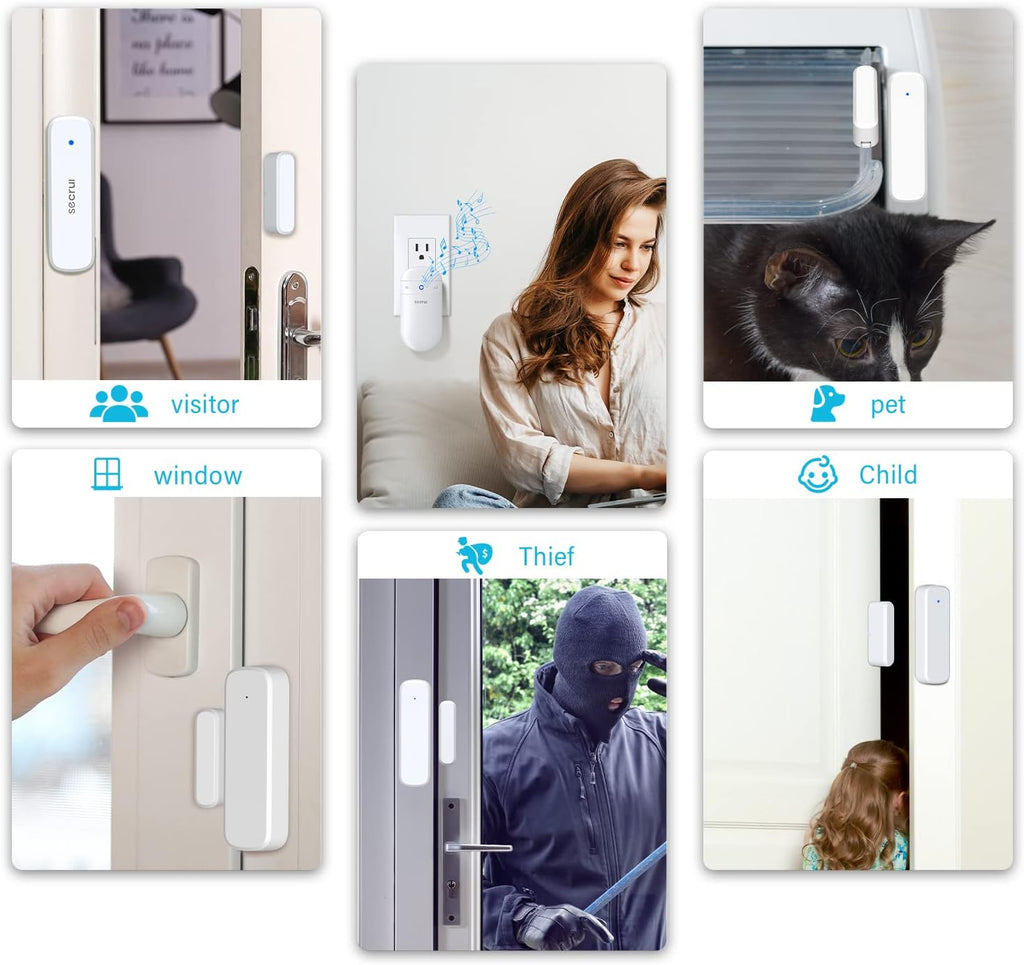 Wireless Door Chime with 52 Chimes, 500ft Range, LED Indicators, Pack of 2 M358015