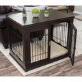 Decorative Small Dog Kennel with Pet Bed A60867