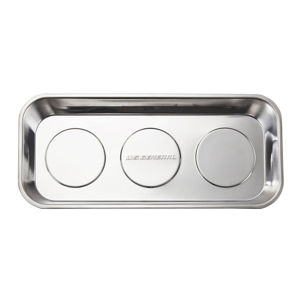 14-1/8 in. x 6-1/4 in. Magnetic Stainless Steel Parts Tray Q6663