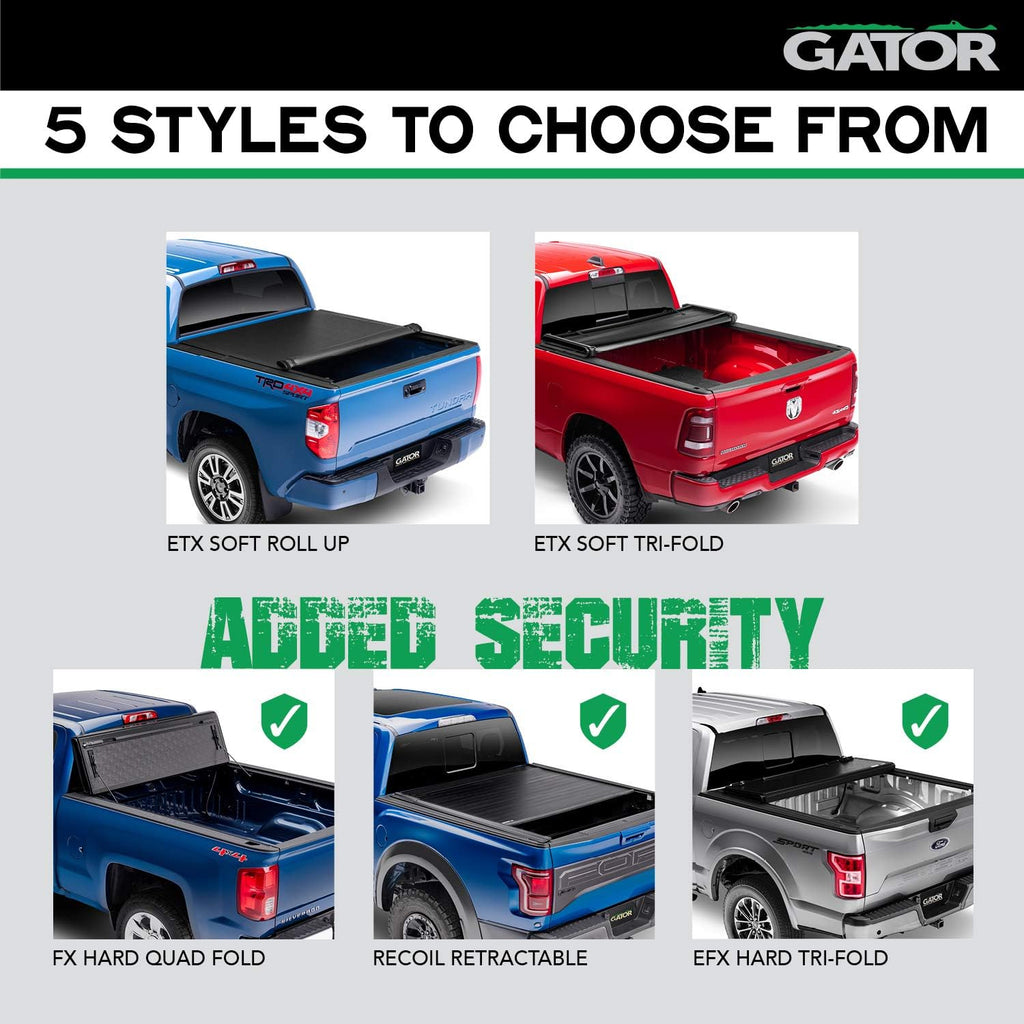 Hard Tri-Fold Truck Bed Tonneau Cover for Ford F-150 6' 7" Bed G53108