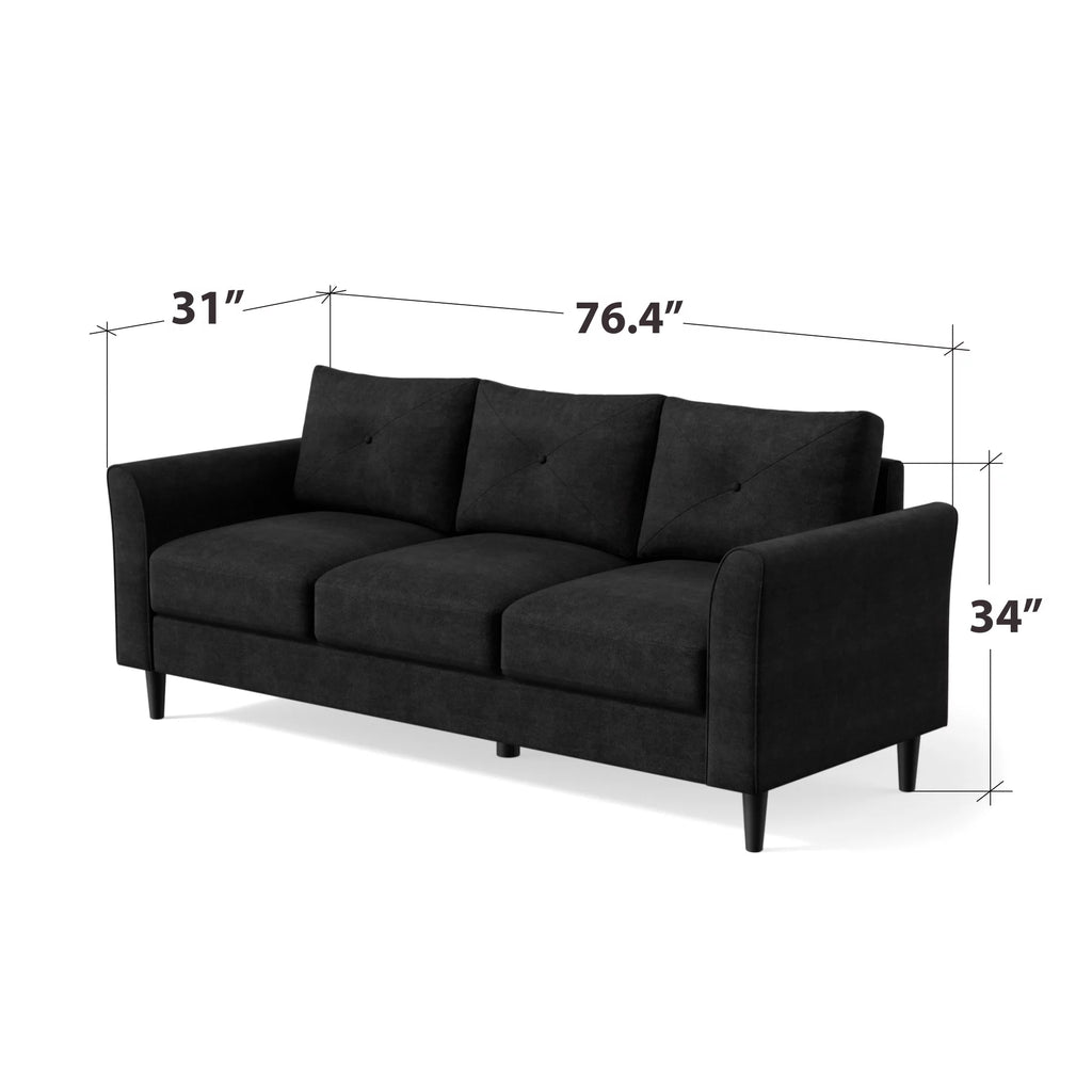 Black Sofa Couch Q424898