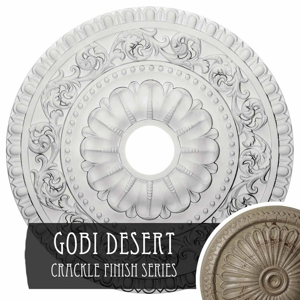 23 1/2x22OD x 3 1/2x22ID x 2 1/8x22P Ceiling Medallion C242