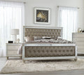 3pc King Bed Nightstands Upholstered Headboard Set D75909