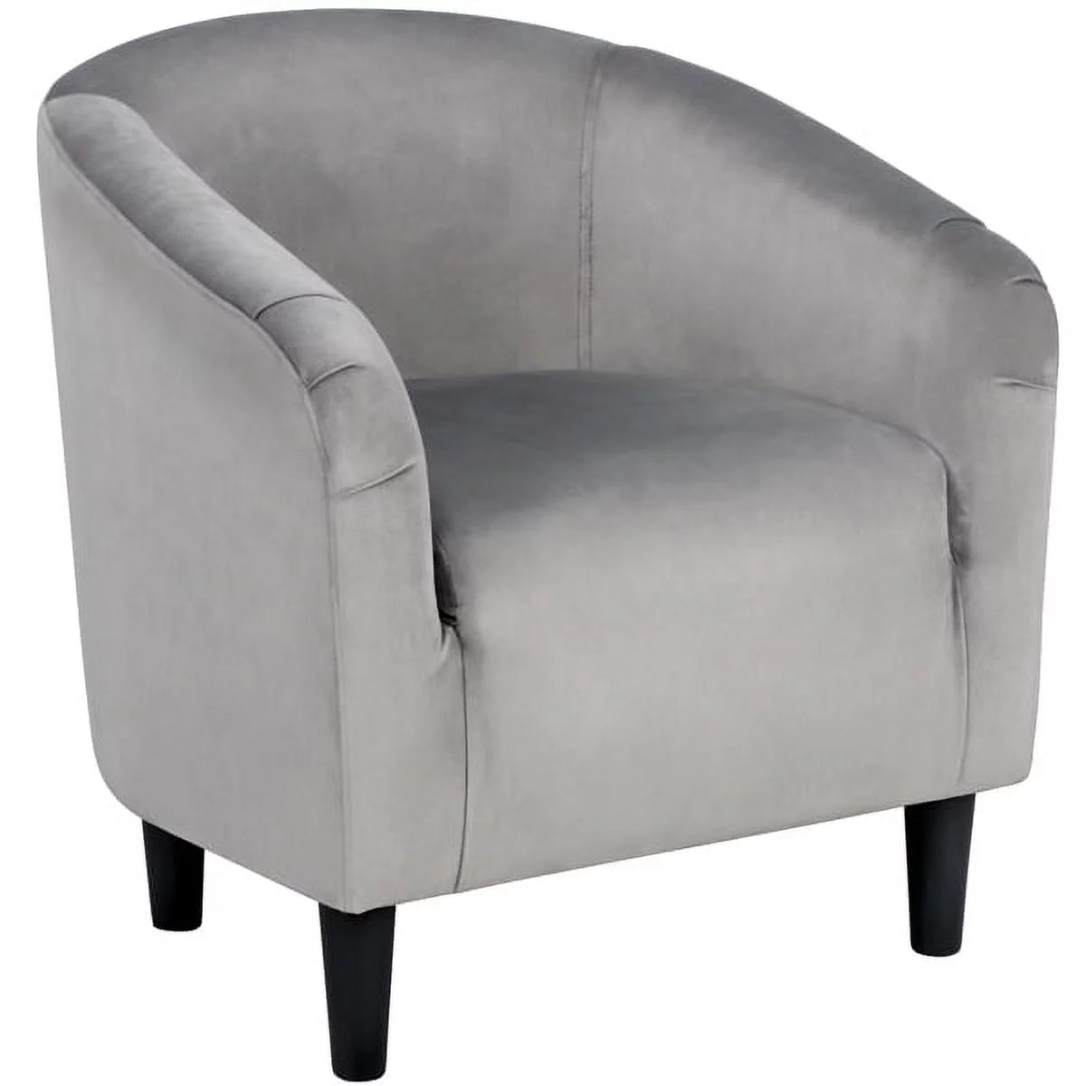 Ivory Polyester Boucle Accent Chair E5810