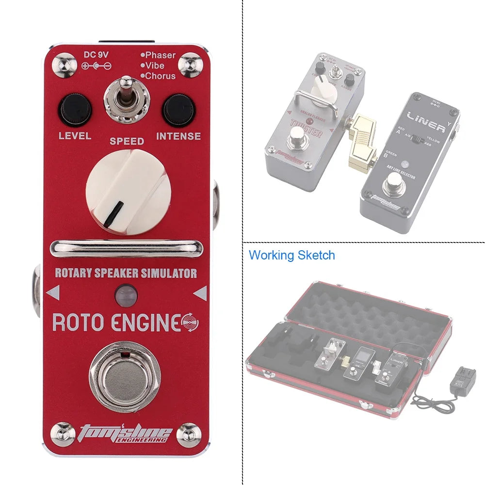 Rotary Speaker Simulator Electric Guitar Effect Pedal True Bypass J81136