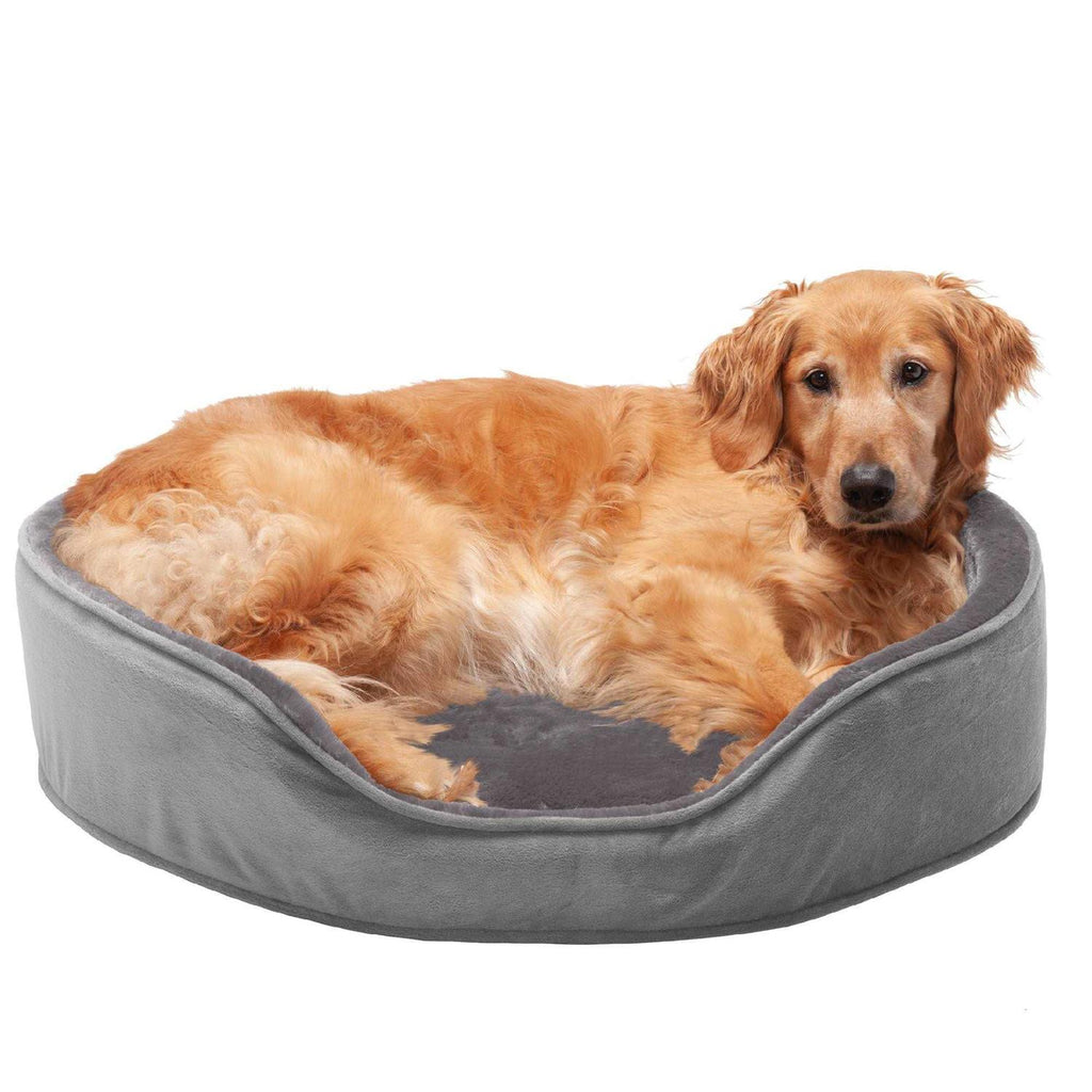 Plush & Velvet Oval Dog Bed K665667