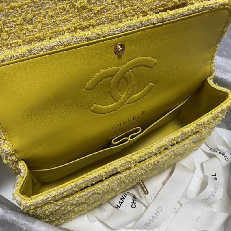 Yellow Tweed Bag S940