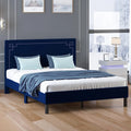 Cal King Wood Platform Bed Frame with Headboard L87150