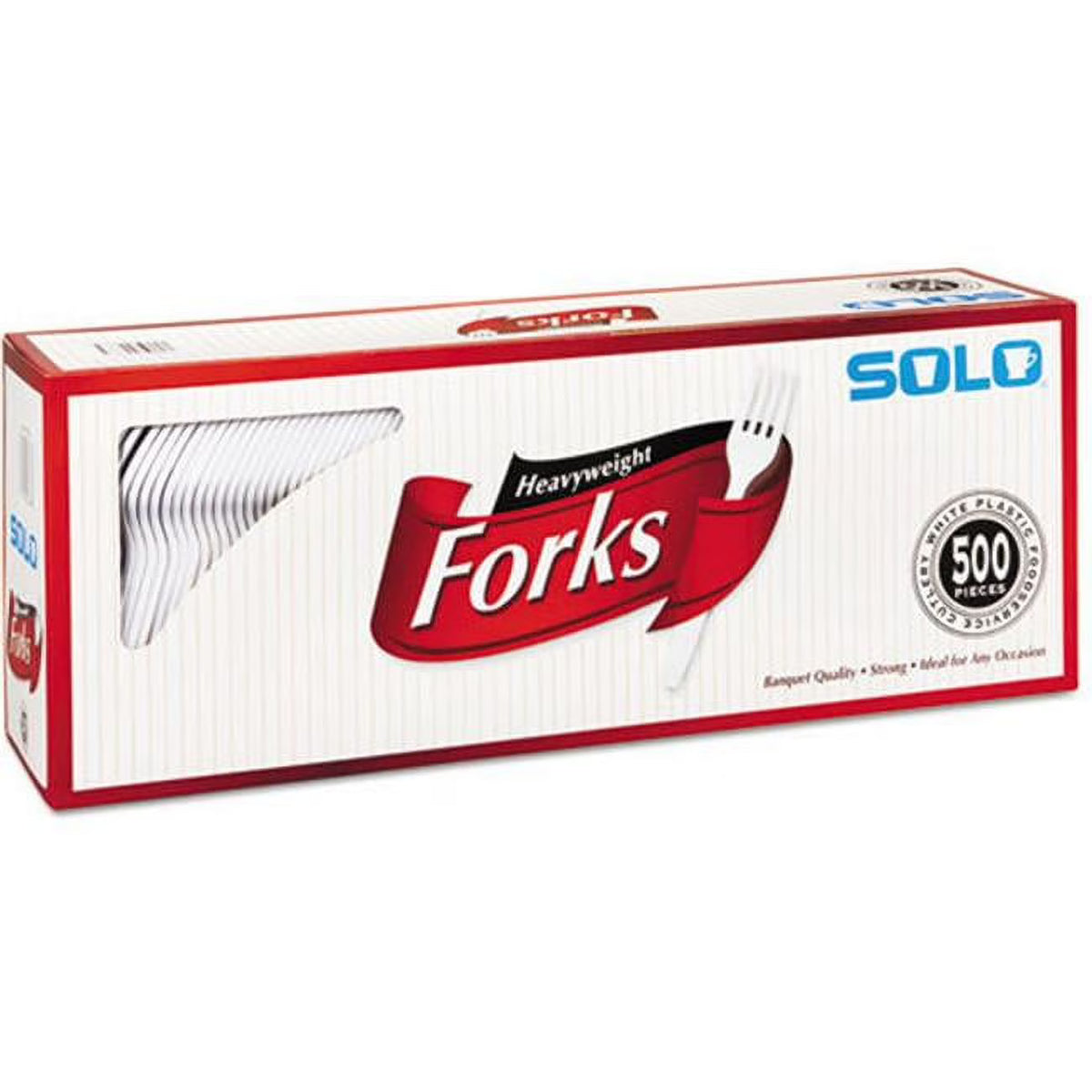 White Plastic Forks, 500 Ct N8478