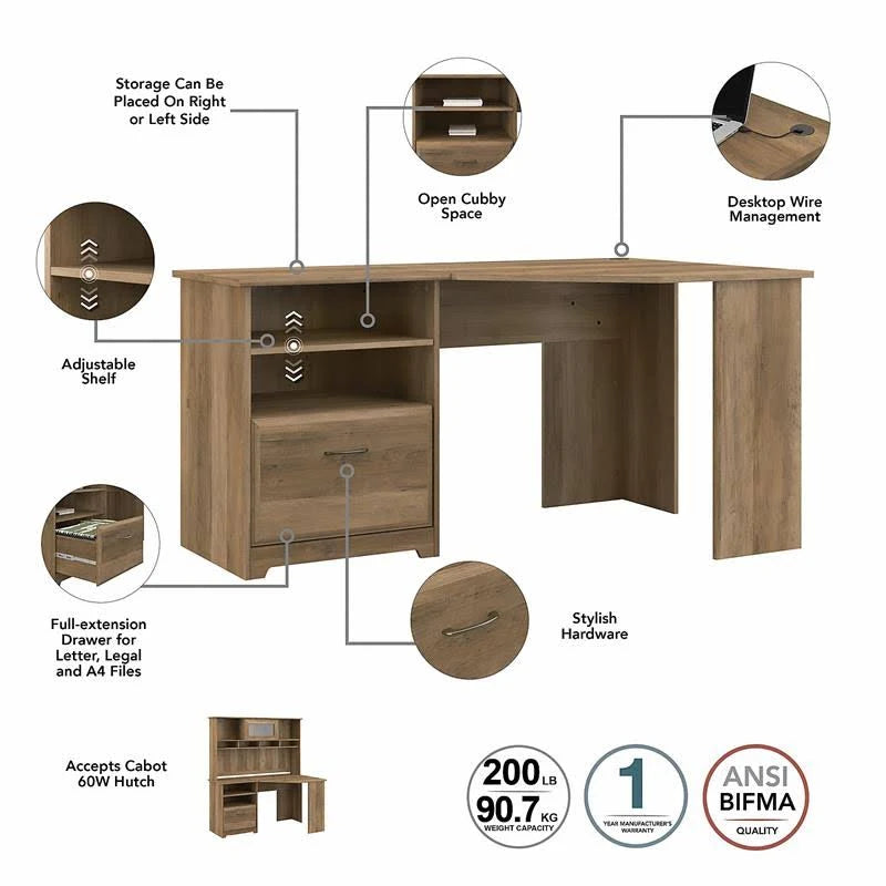 Corner Desk with Hutch O94165