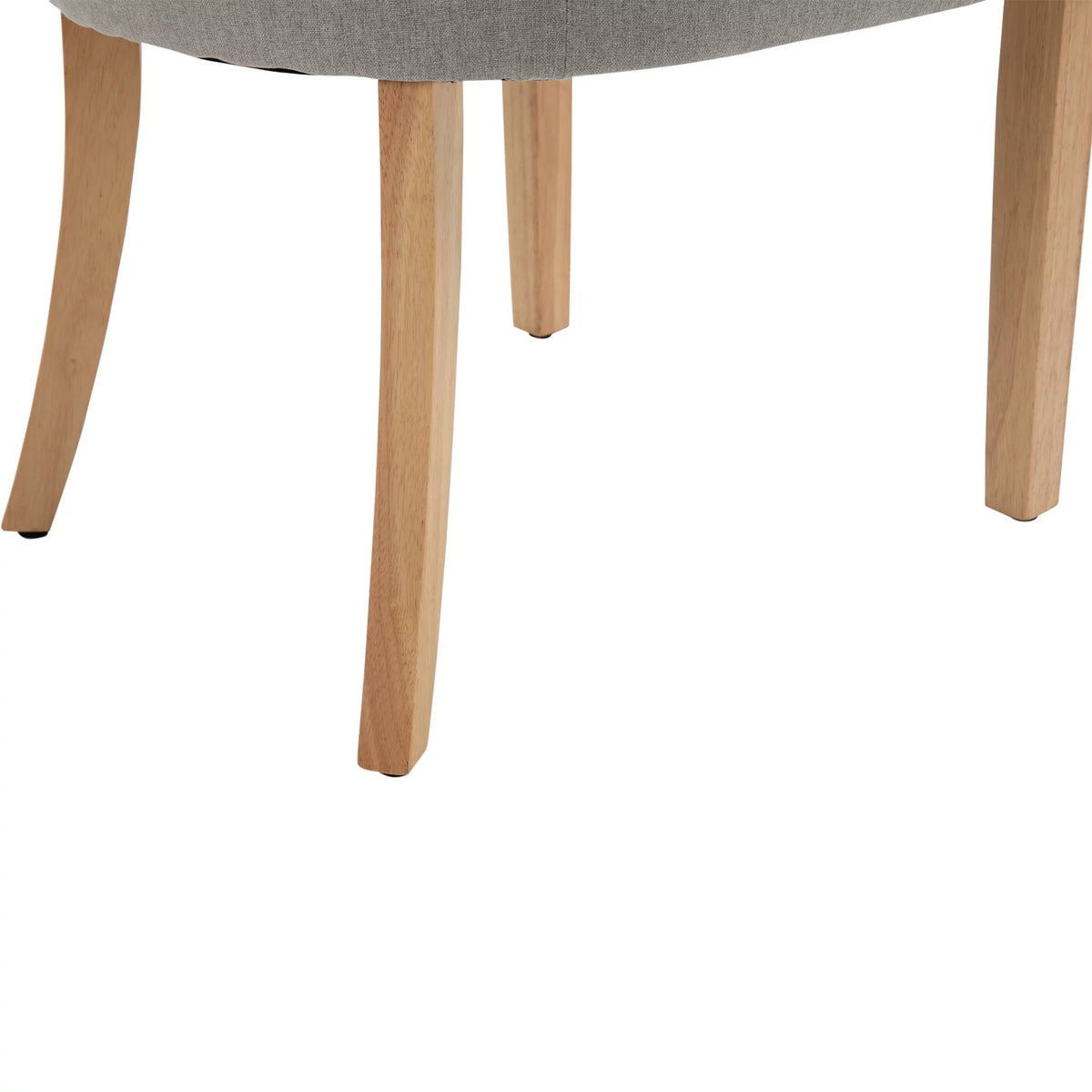 Light Grey Fabric Dining Chairs Set of 2 J59710