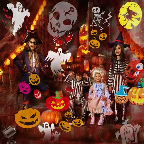 Halloween Projector Lights with 19 HD Replaceable Slides J400743