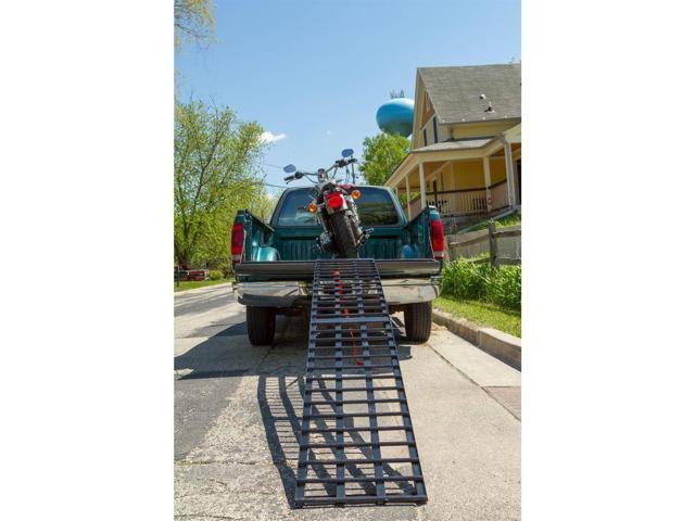 Extra Wide Aluminum Folding Motorcycle Ramp G774569