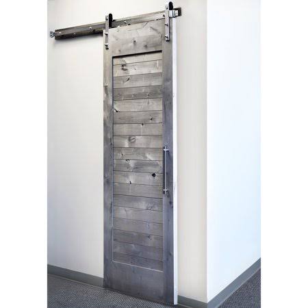 Satin Nickel Barn Door Hardware Kit Track System K257