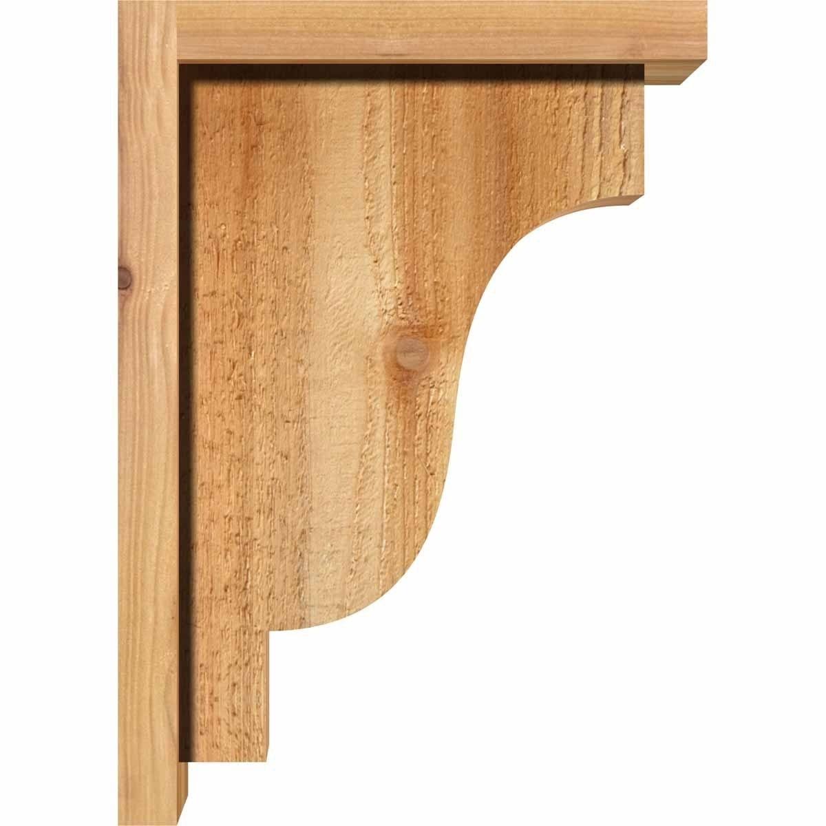 Rough Sawn Corbel with Backplate, Western Red Cedar B90761