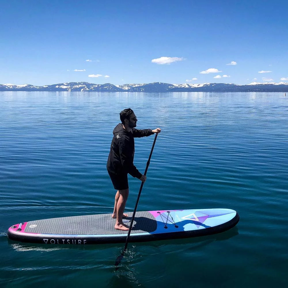 11 Foot Black Inflatable Stand Up Paddle Board O442