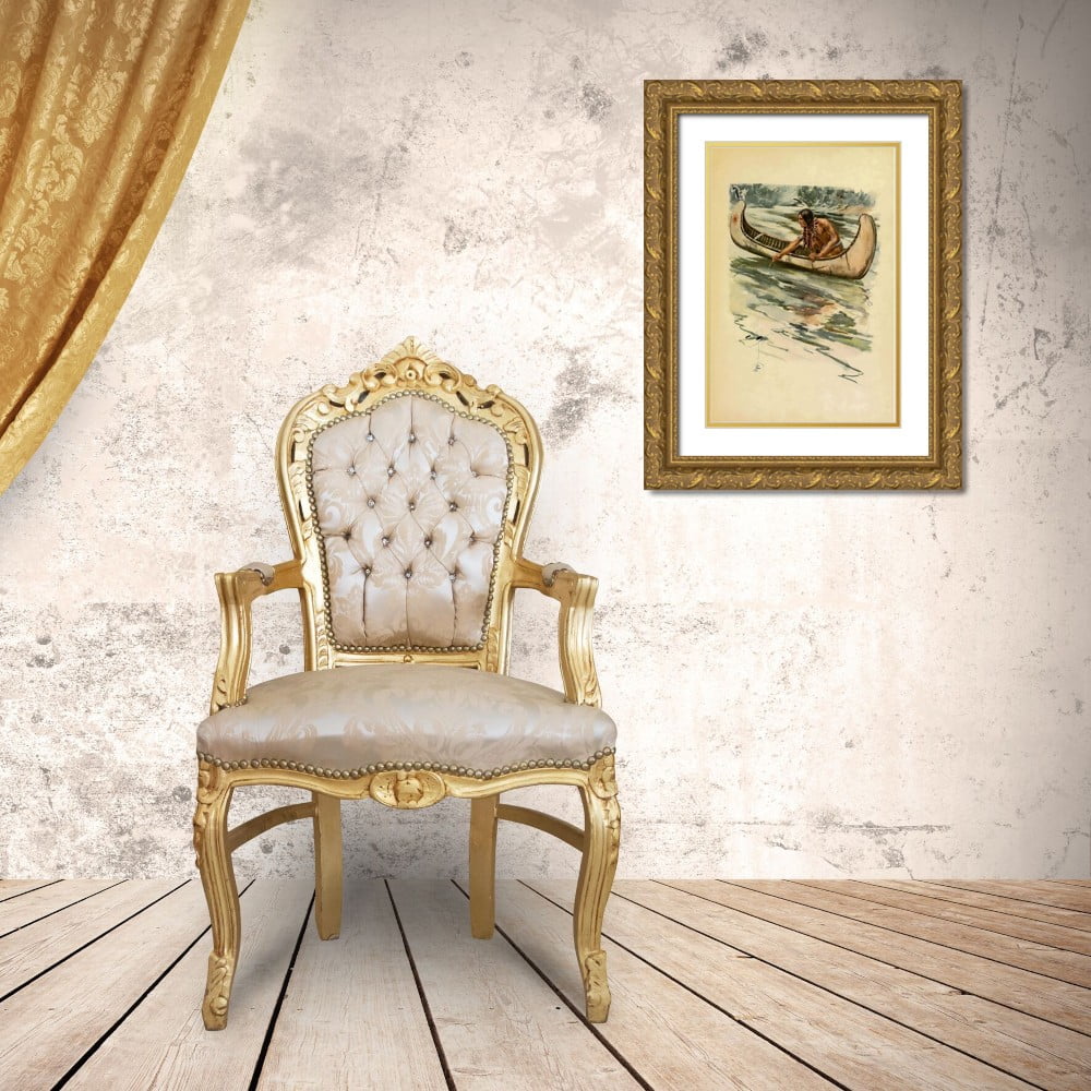 11x14 Gold Ornate Wood Framed Museum Art Print P240669