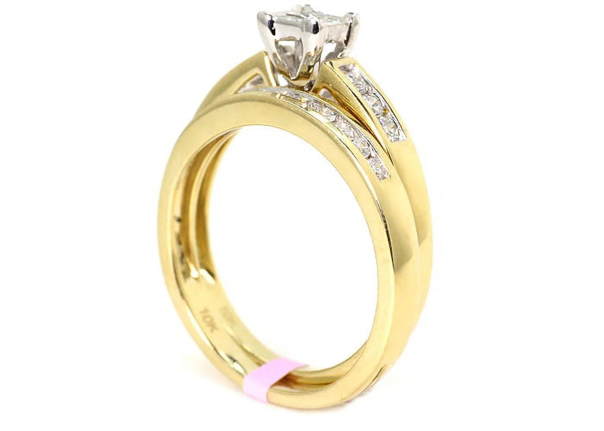 10K Yellow Gold Diamond Engagement Ring S405488