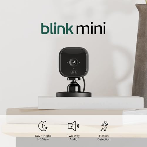 Compact Indoor Plug-In Smart Security Camera, 1080p HD, Night Vision, Motion Detection, Two-Way Audio, White R7688