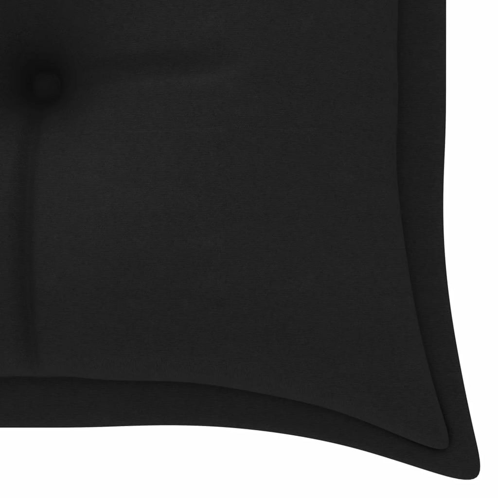 Black Cushion Teak Wood Garden Bench Q9402