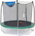 8-Feet Trampoline with Safety Enclosure and Basketball Hoop L4505