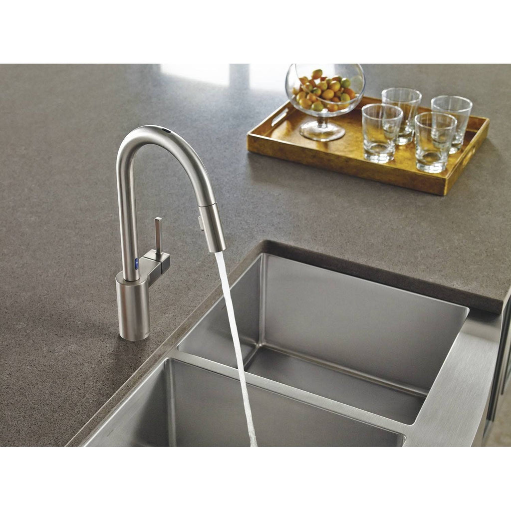 Spot Resist Stainless One-Handle High Arc Pulldown Kitchen Faucet O50892