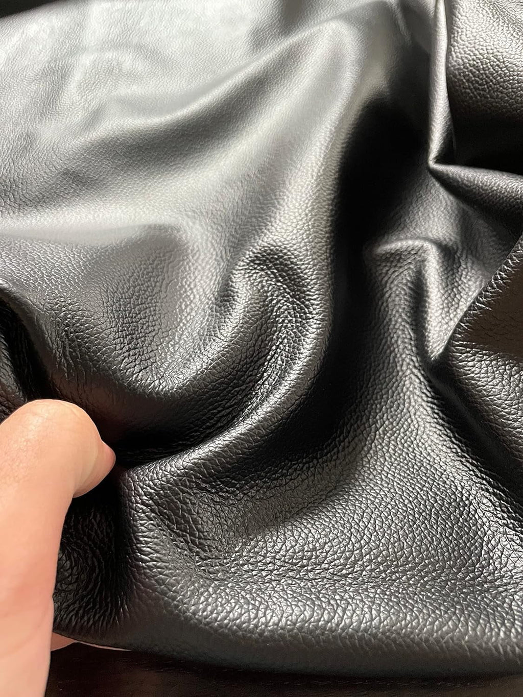 Black Cowhide Leather Whole Hides 40 Sq Ft G8176