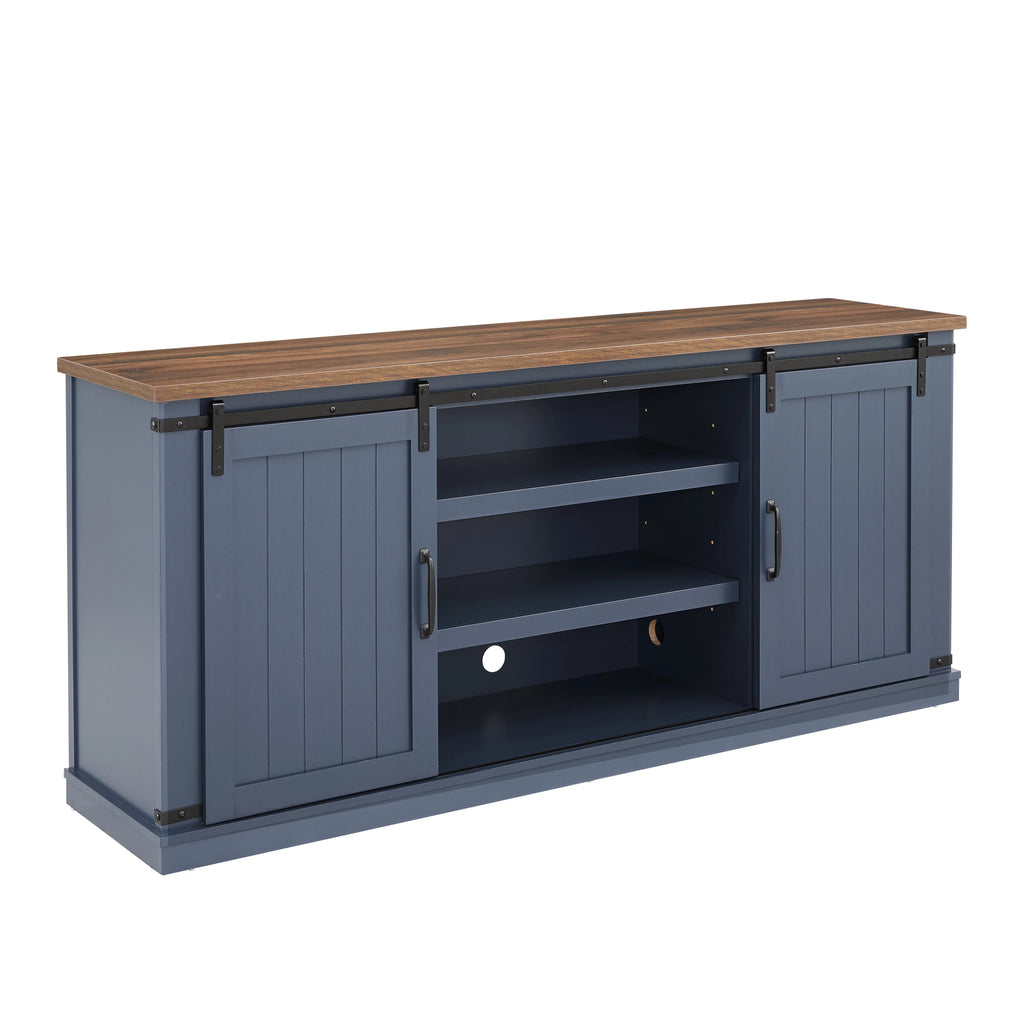 Farmhouse Sliding Barn Door TV Stand V549