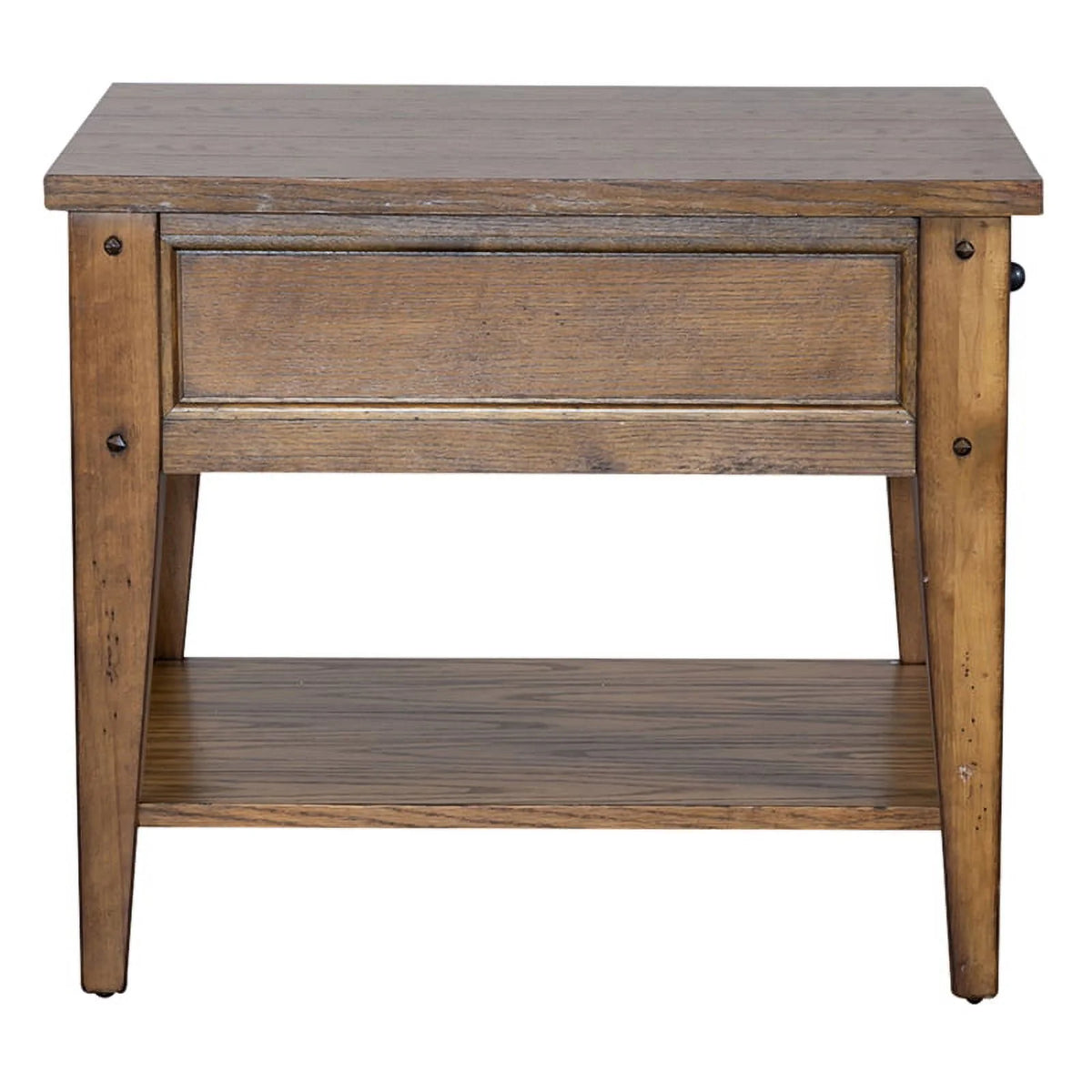 Oak Square End Table Set H32350